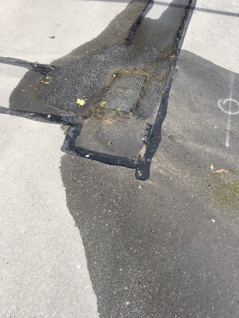 The photograph attached to this roading/streets report