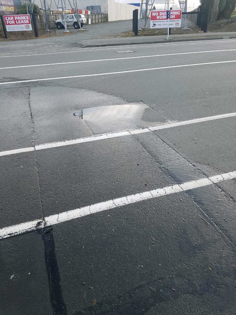 The photograph attached to this water supply report