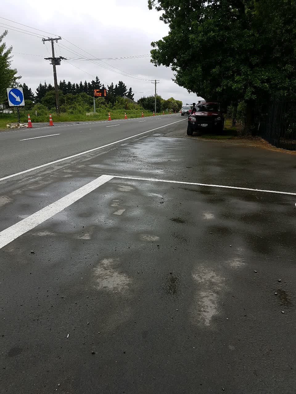 The photograph attached to this roading/streets report