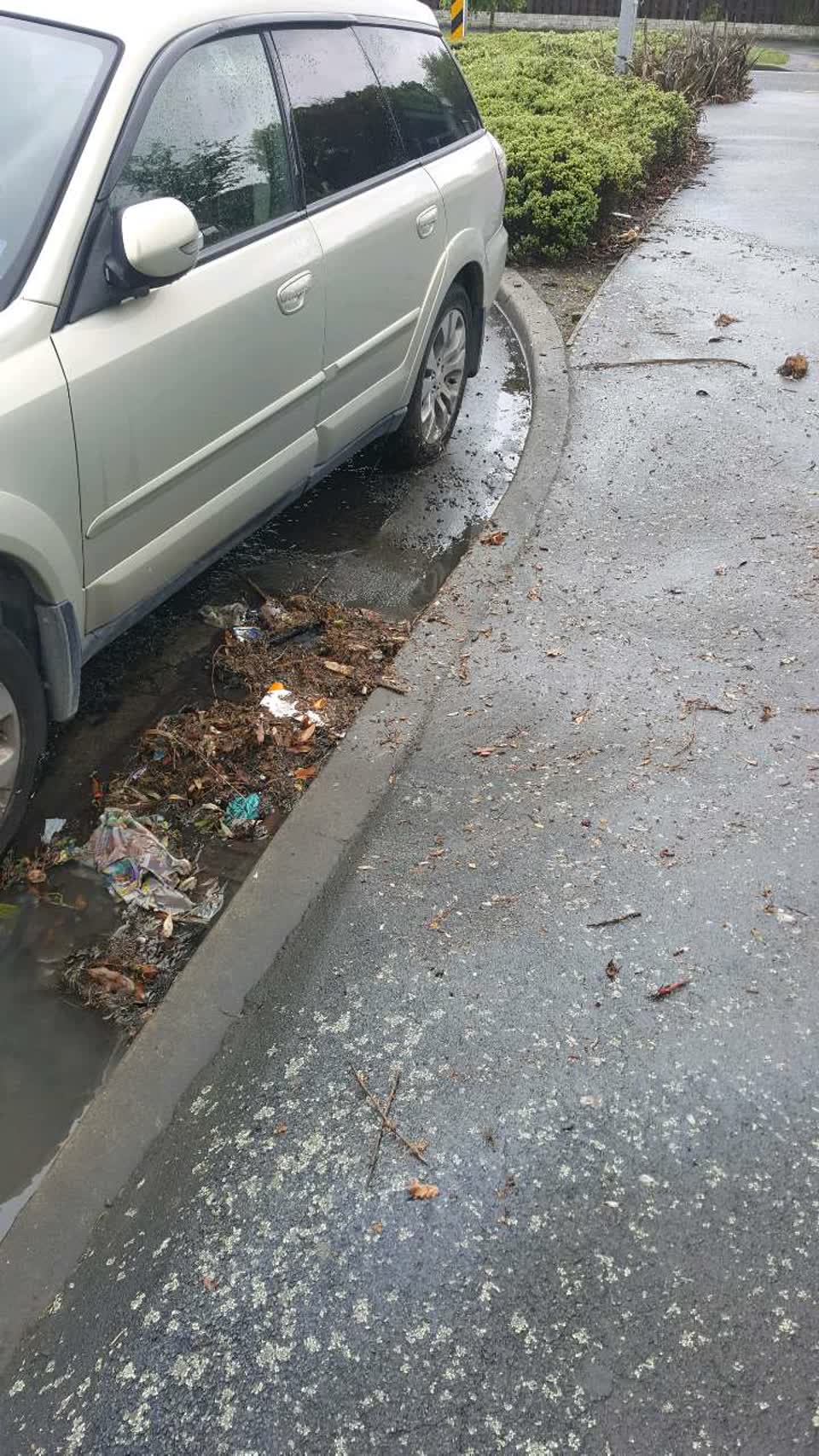 The photograph attached to this wastewater/stormwater report