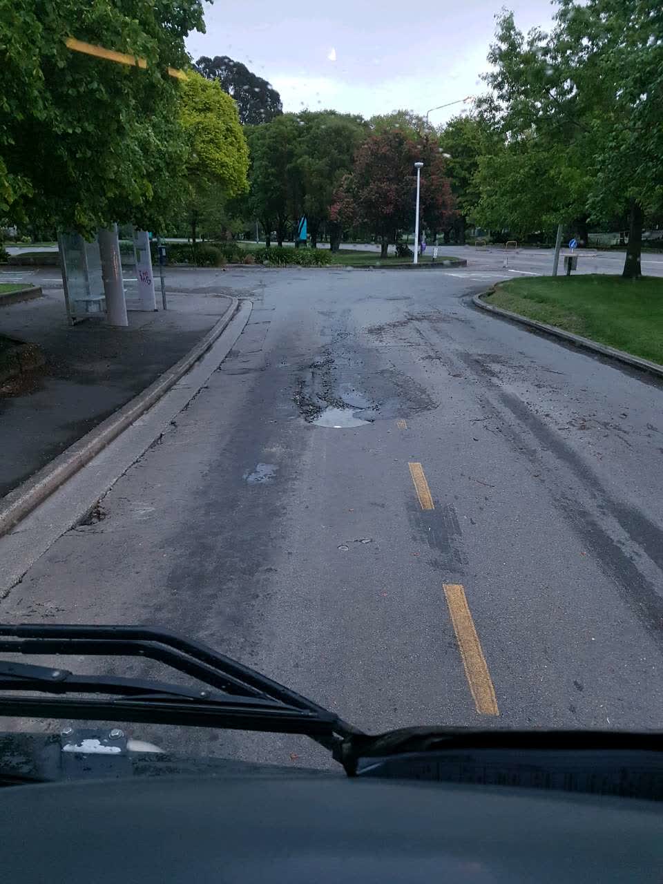 The photograph attached to this roading/streets report