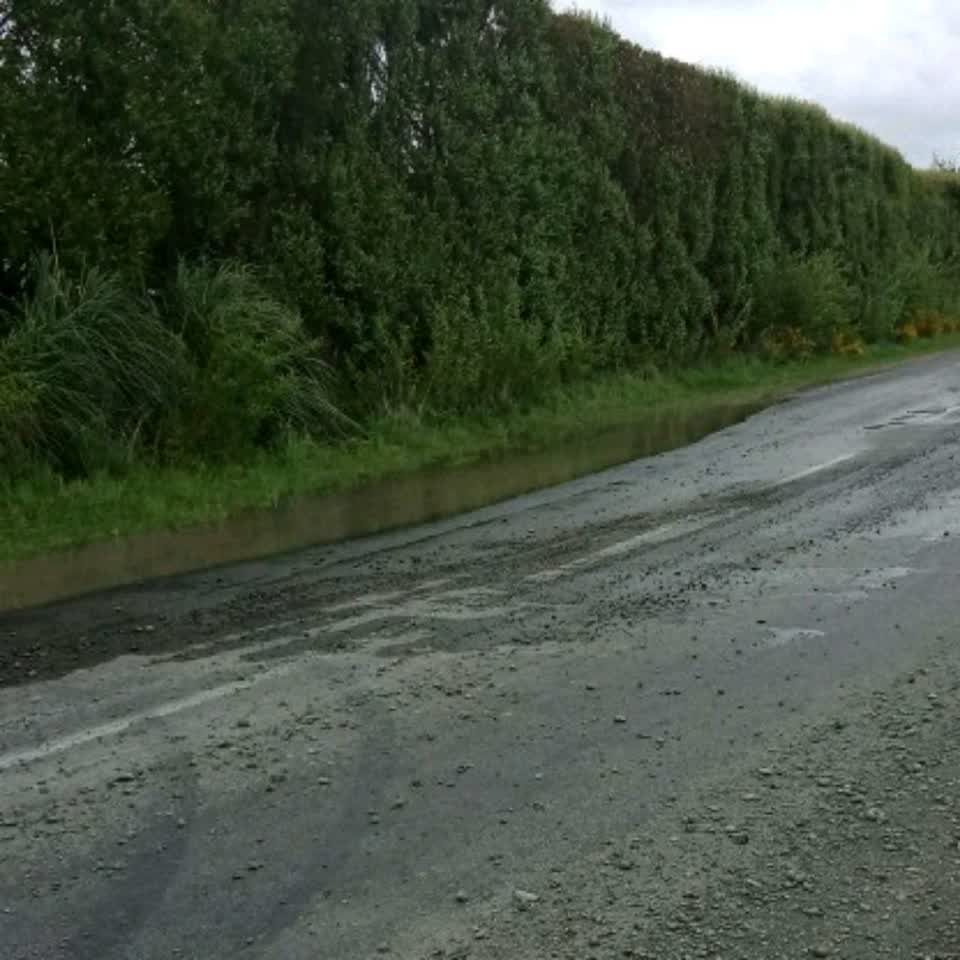 The photograph attached to this flooding report