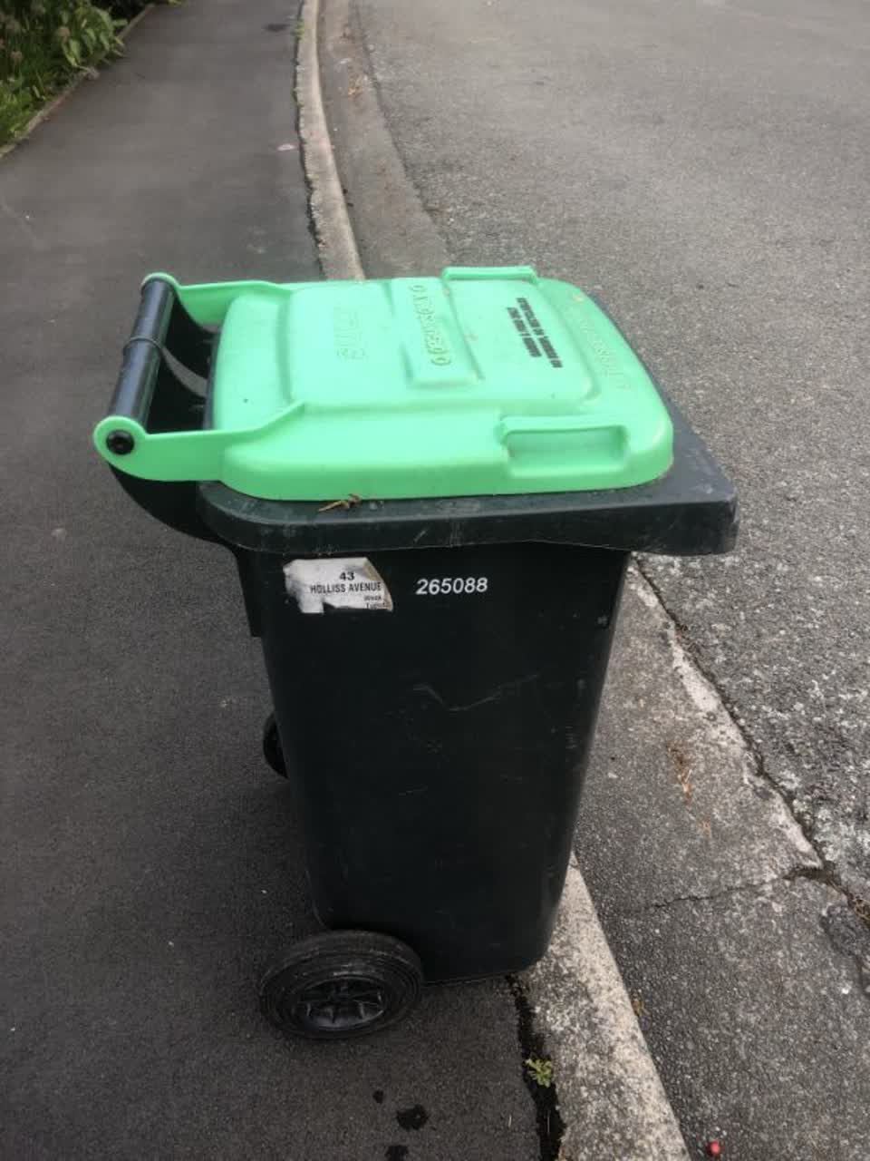 The photograph attached to this rubbish/recycling report
