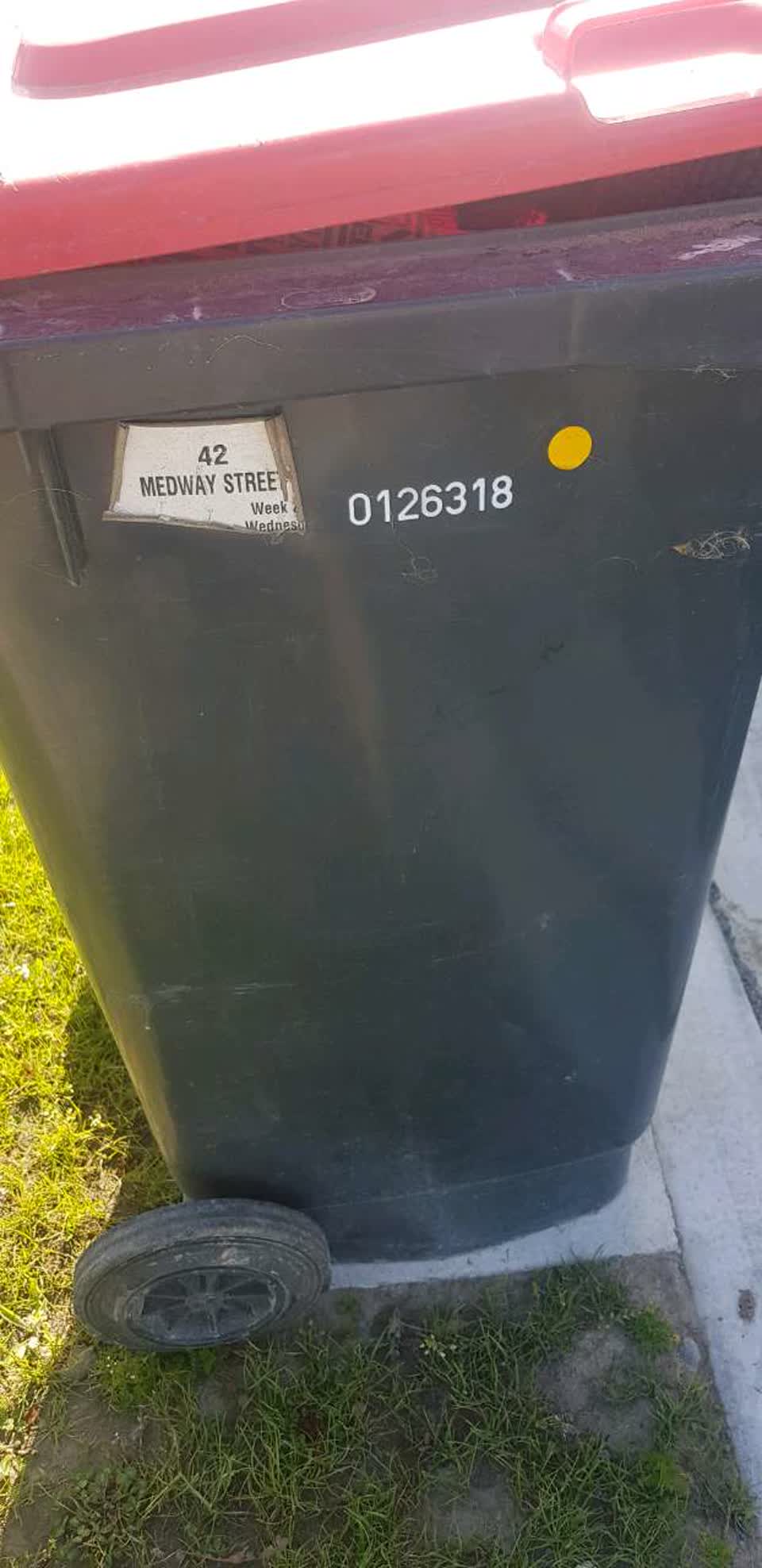 The photograph attached to this rubbish/recycling report