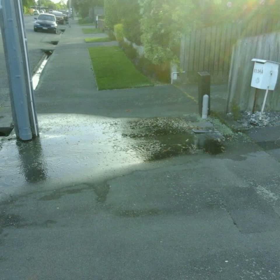 The photograph attached to this water supply report