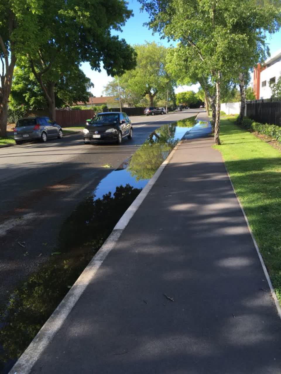 The photograph attached to this wastewater/stormwater report