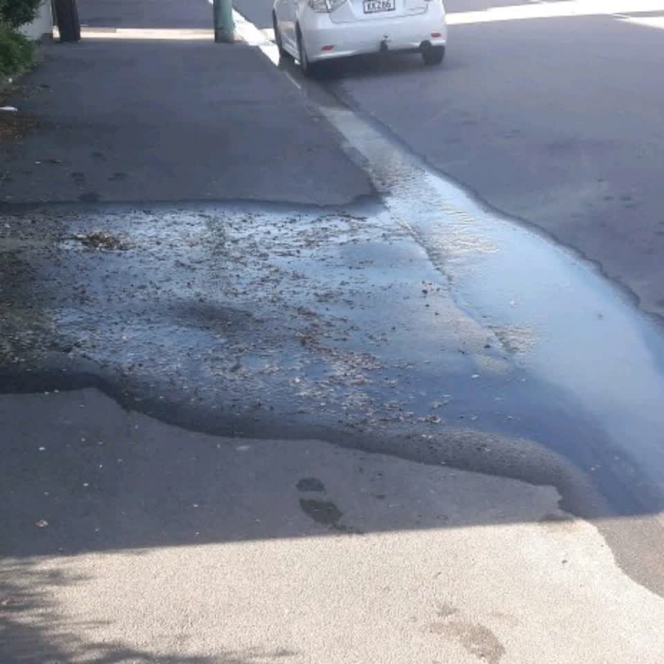 The photograph attached to this flooding report