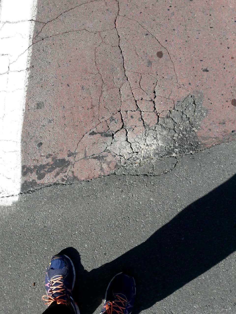 The photograph attached to this roading/streets report