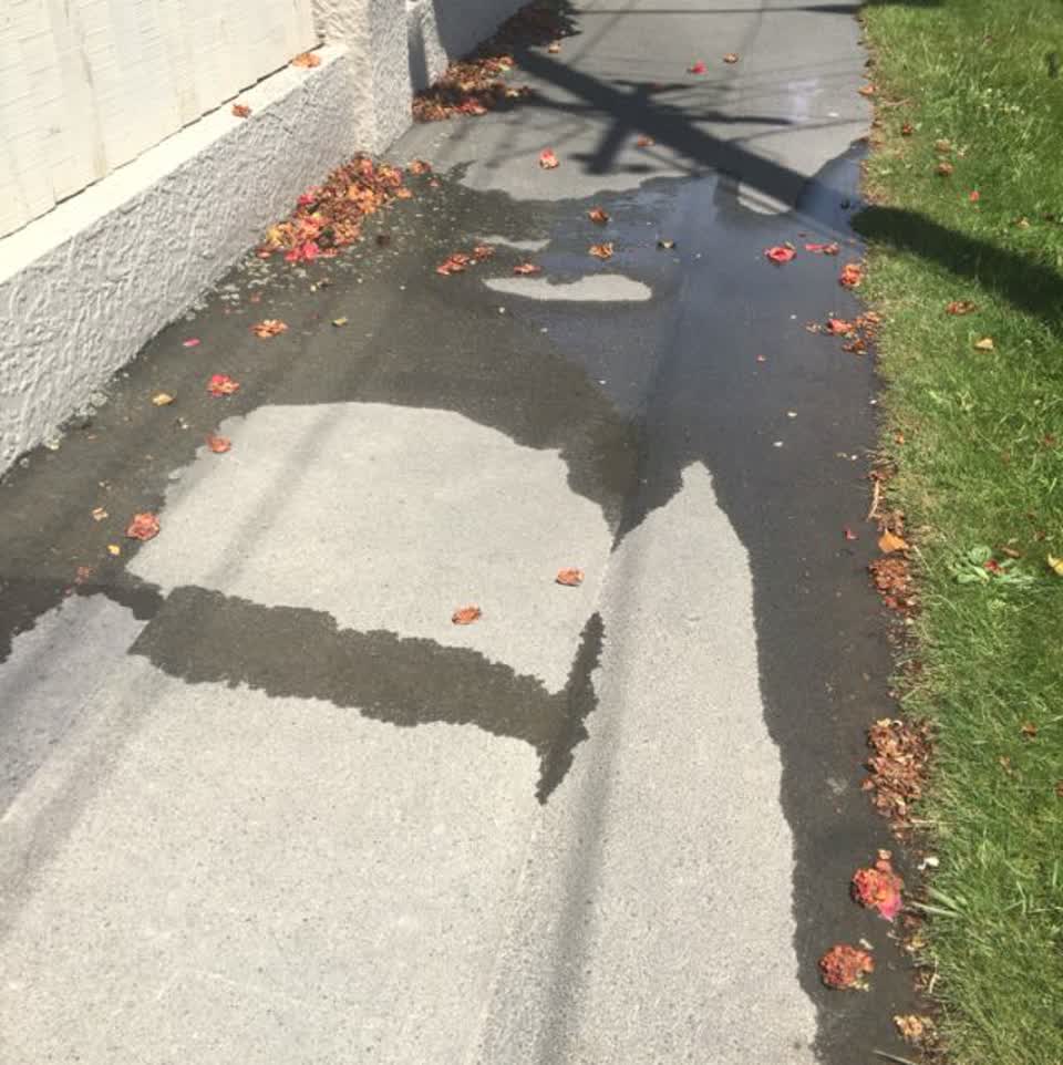 The photograph attached to this wastewater/stormwater report