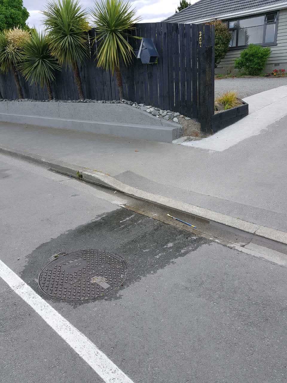 The photograph attached to this wastewater/stormwater report