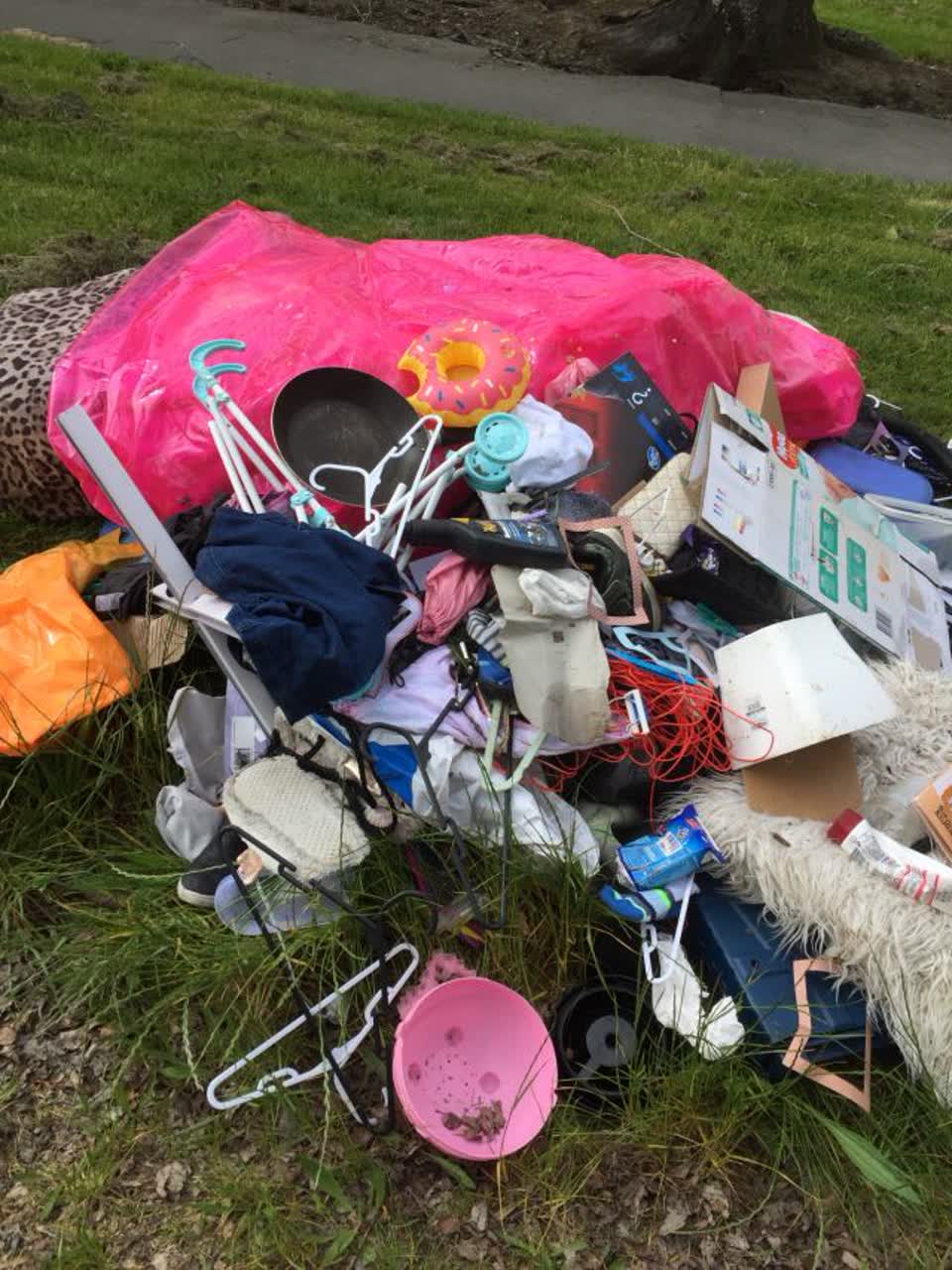 The photograph attached to this rubbish/recycling report