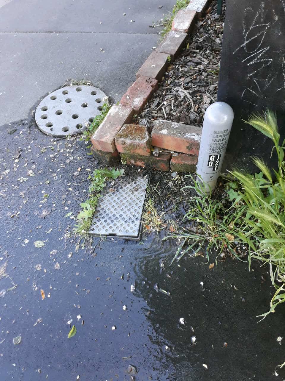 The photograph attached to this water supply report