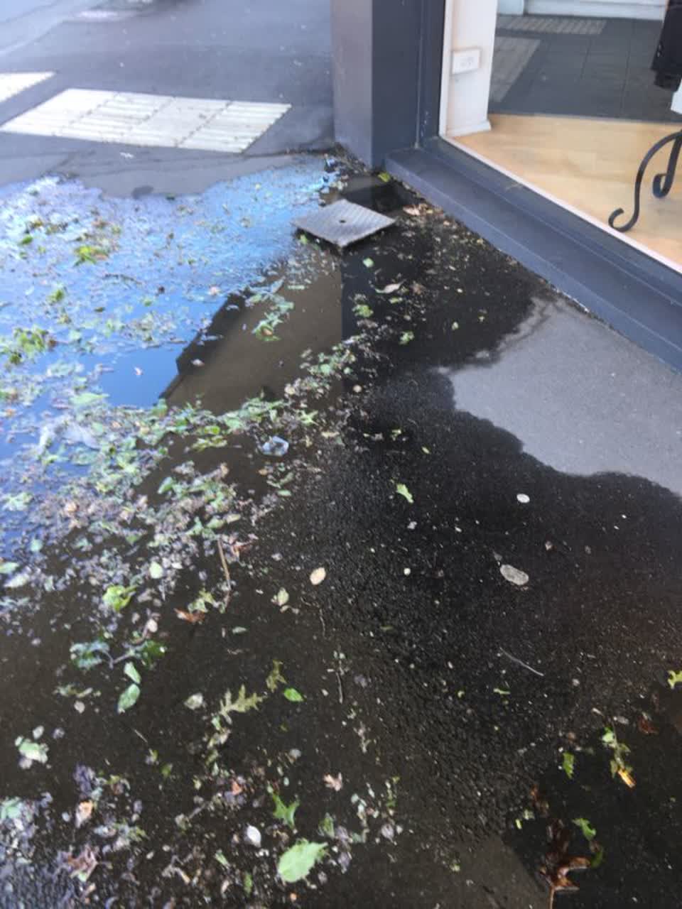 The photograph attached to this wastewater/stormwater report