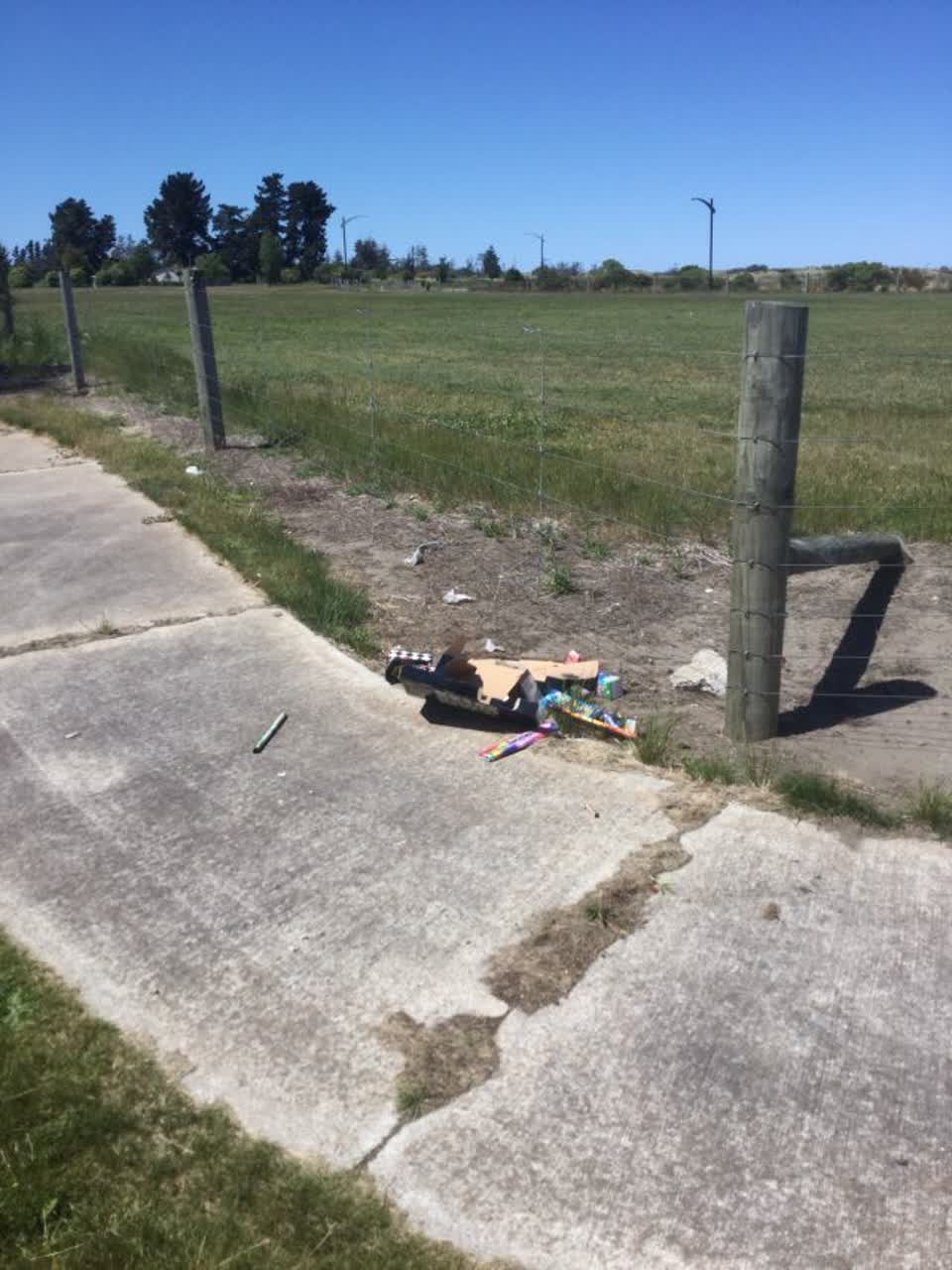 The photograph attached to this rubbish/recycling report