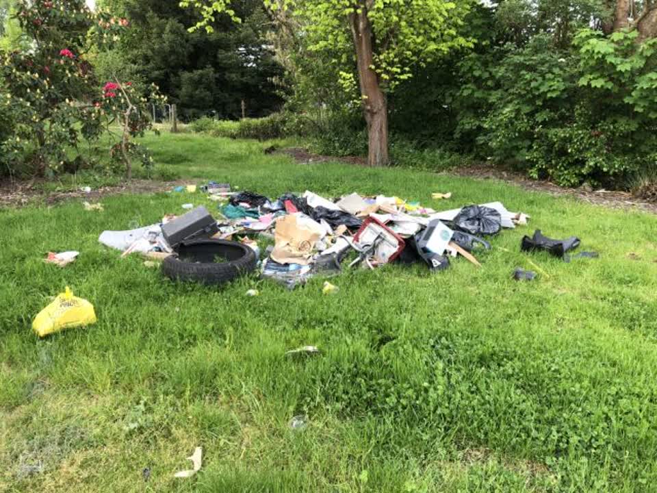 The photograph attached to this rubbish/recycling report