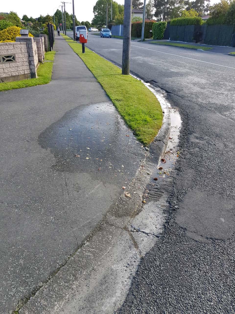 The photograph attached to this flooding report