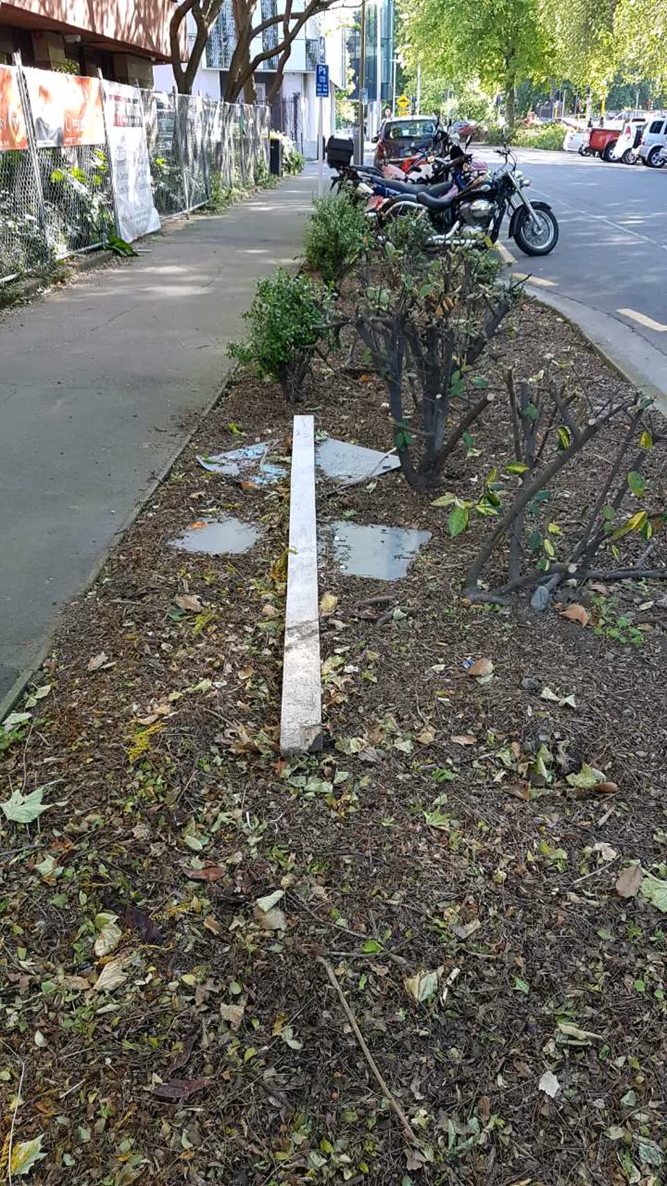 The photograph attached to this roading/streets report