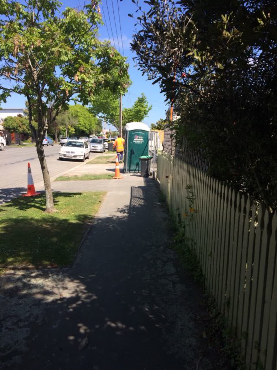 The photograph attached to this roading/streets report