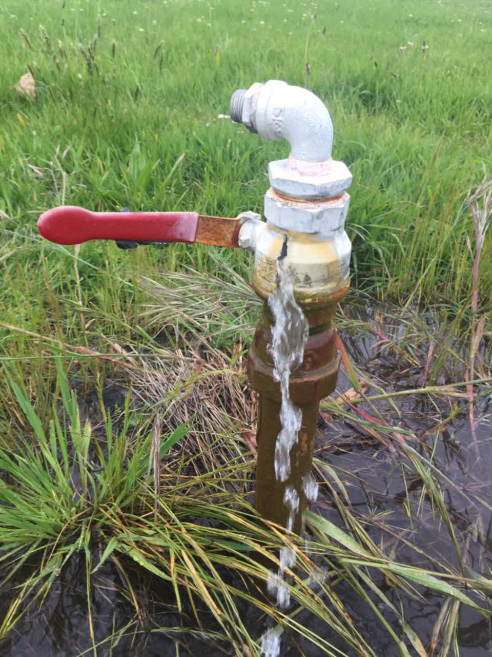 The photograph attached to this flooding report