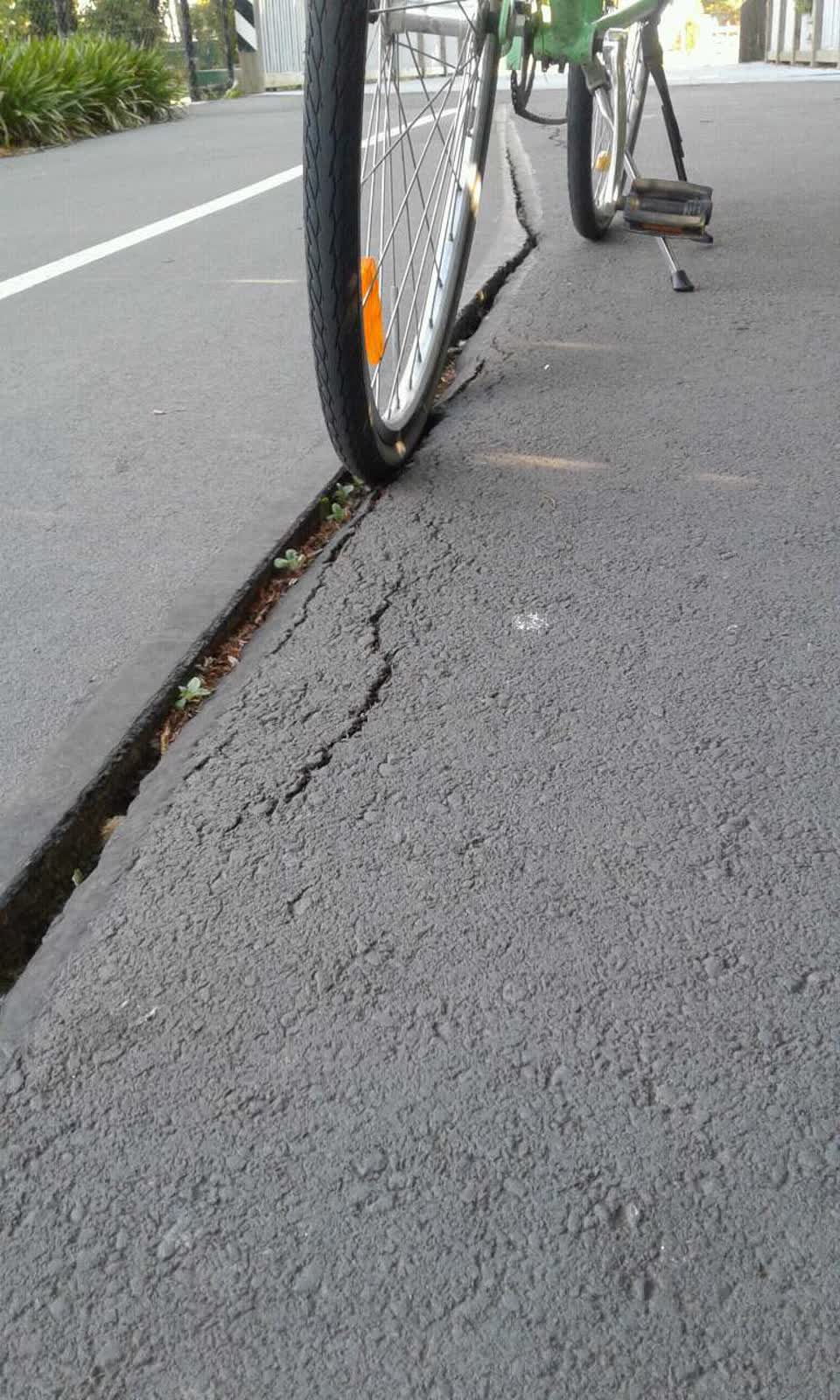 The photograph attached to this roading/streets report