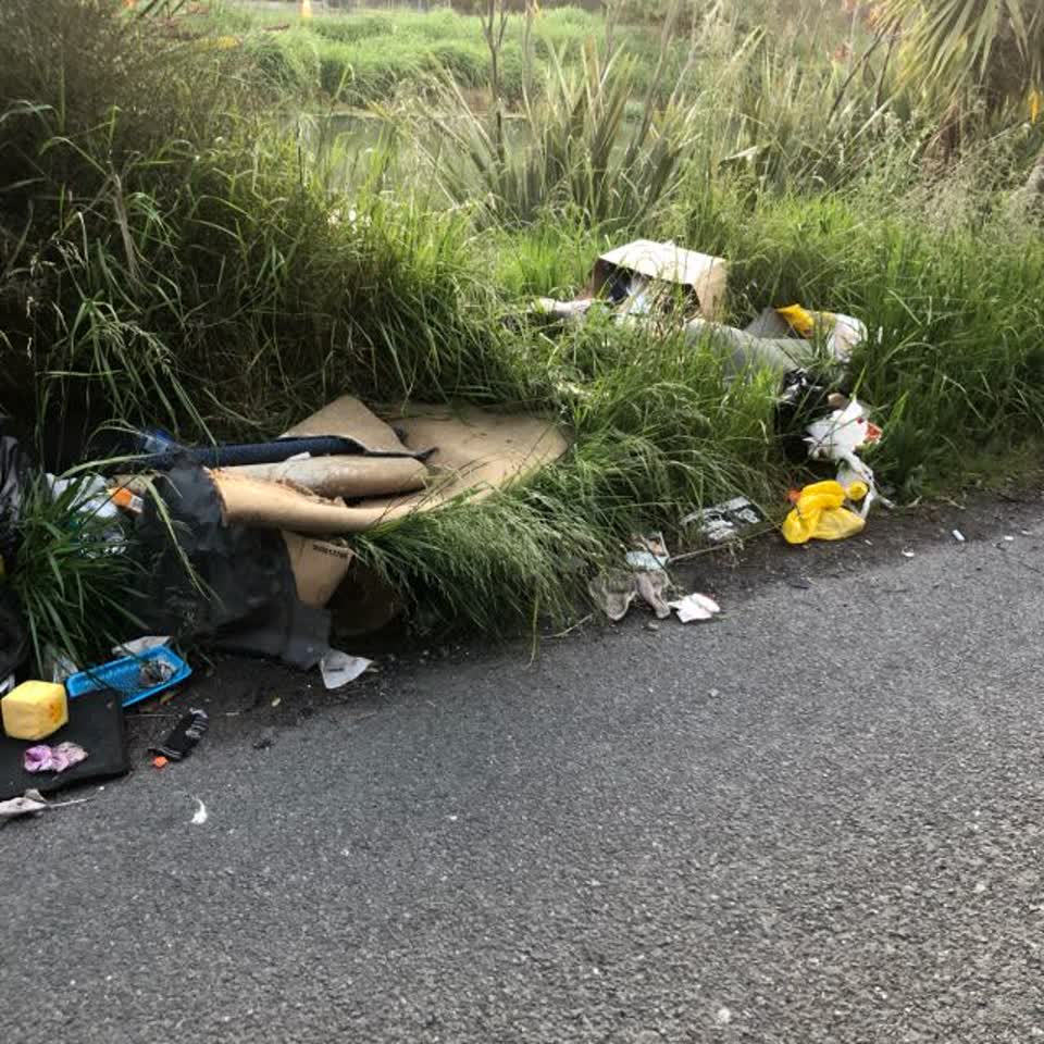 The photograph attached to this rubbish/recycling report