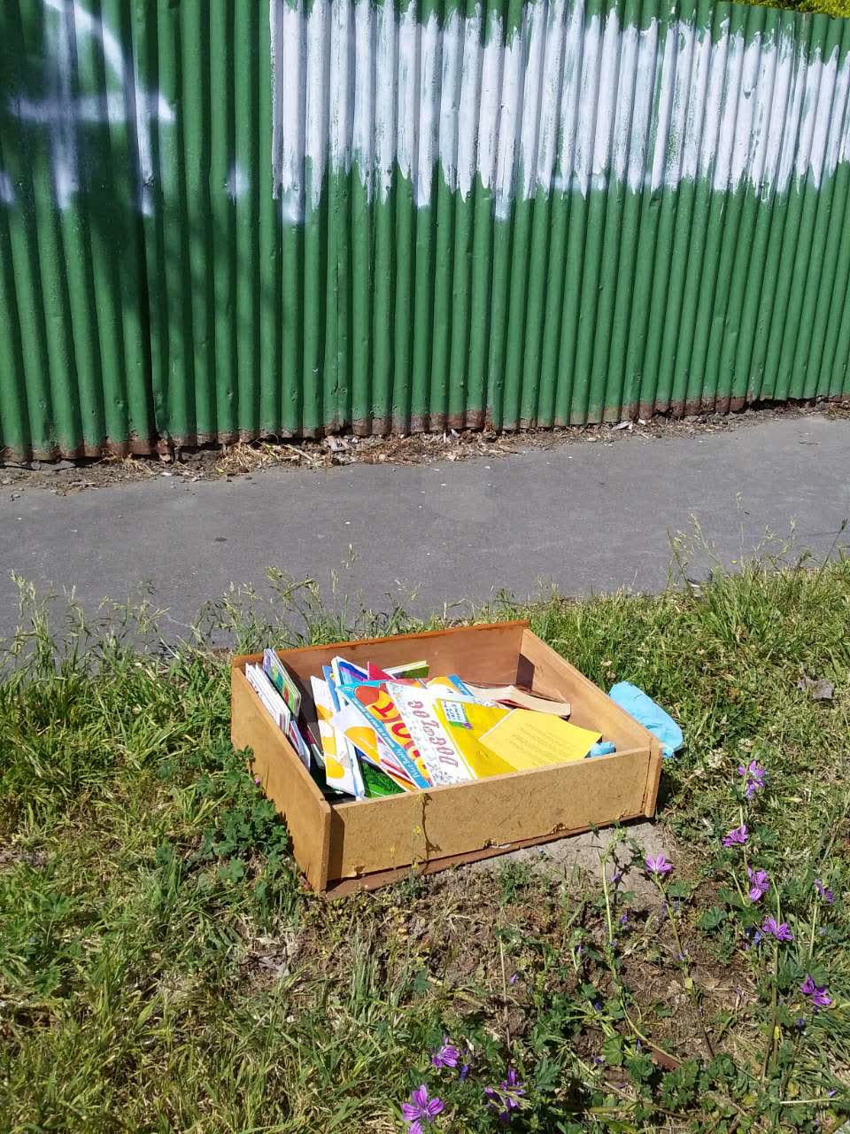 The photograph attached to this rubbish/recycling report