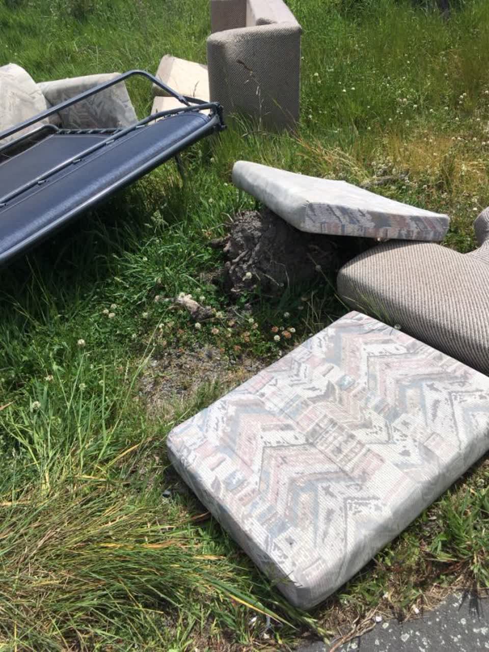 The photograph attached to this rubbish/recycling report
