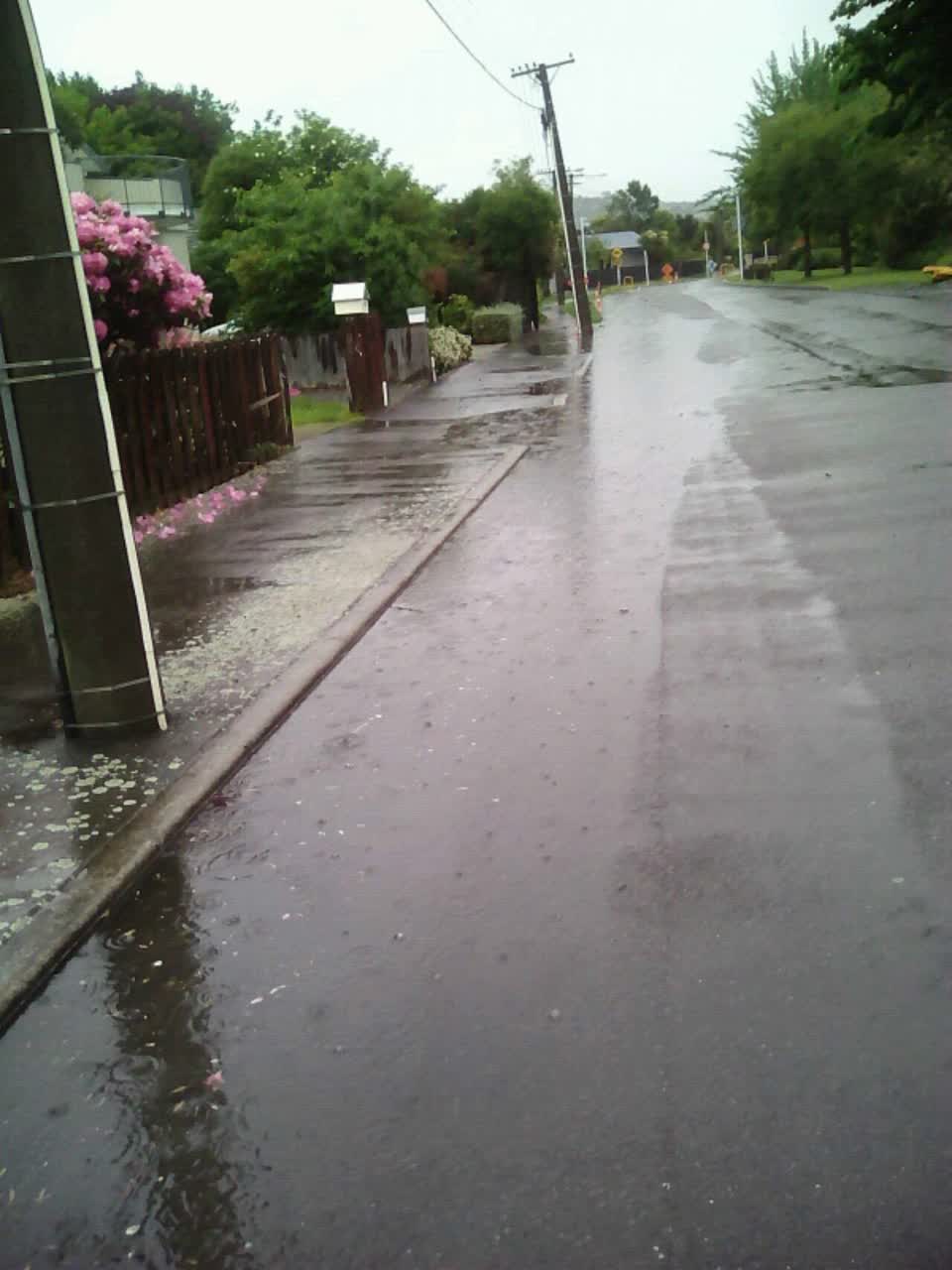 The photograph attached to this flooding report