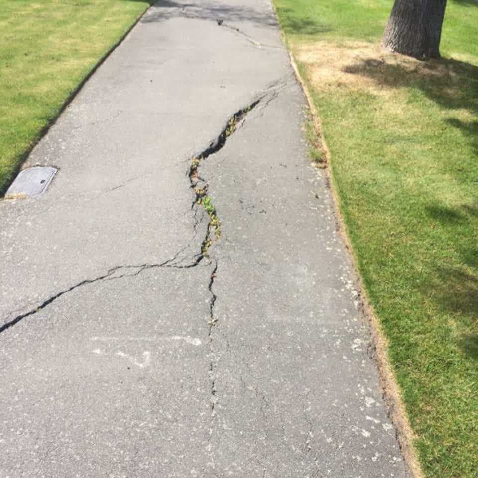 The photograph attached to this roading/streets report
