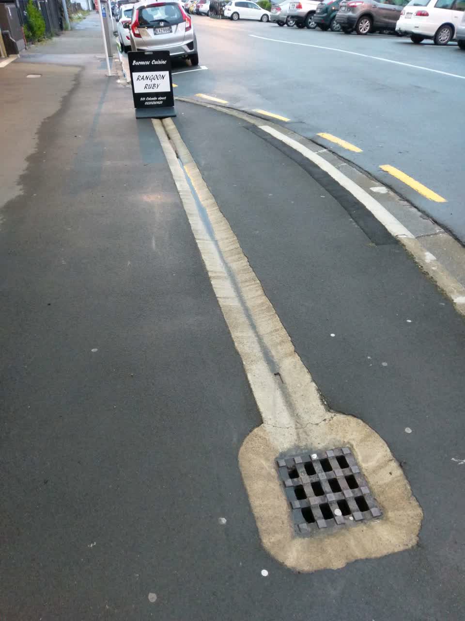 The photograph attached to this roading/streets report