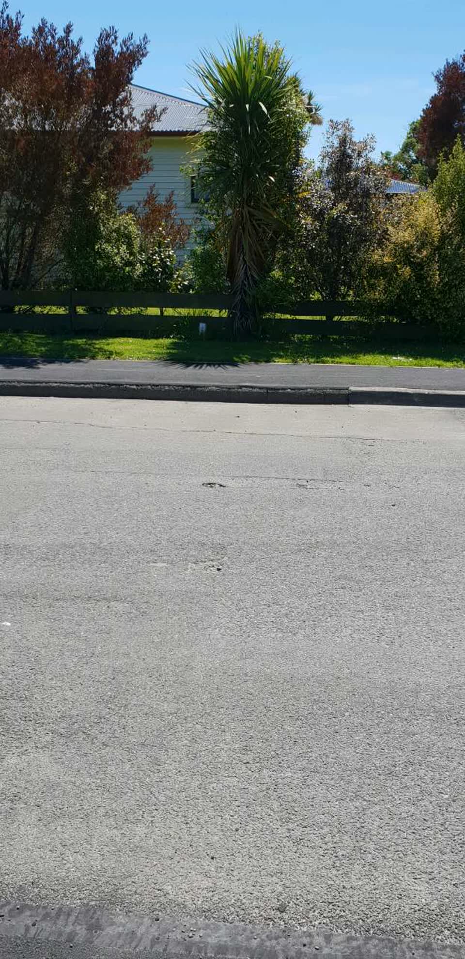The photograph attached to this roading/streets report