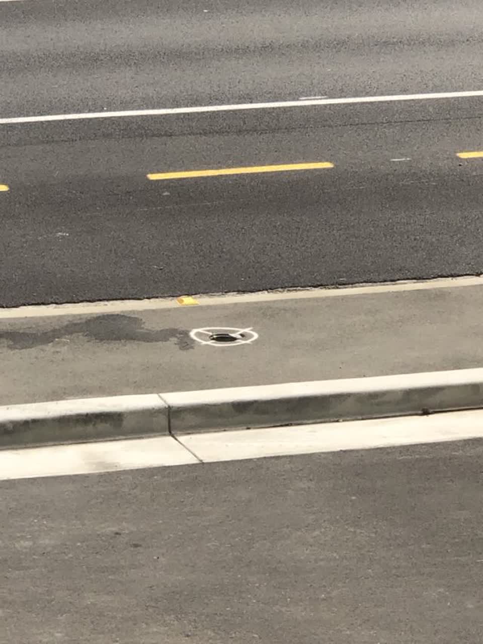 The photograph attached to this roading/streets report