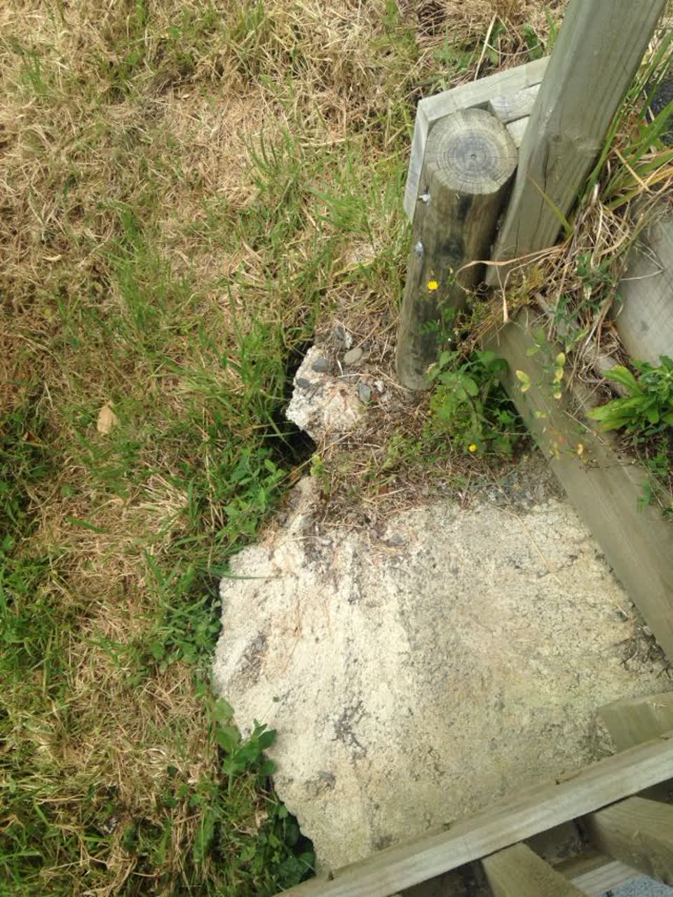 The photograph attached to this roading/streets report