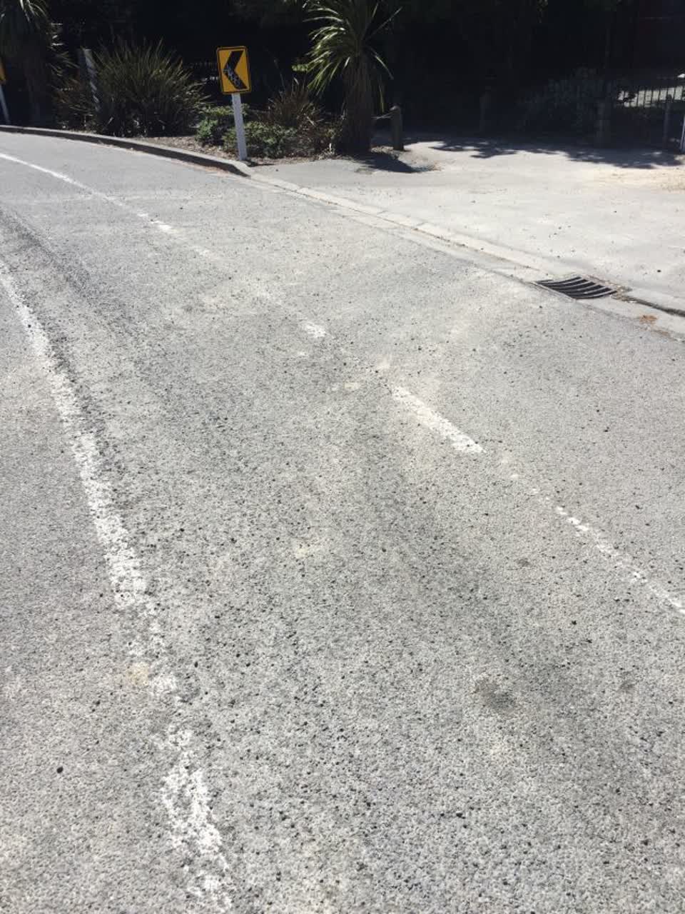 The photograph attached to this roading/streets report