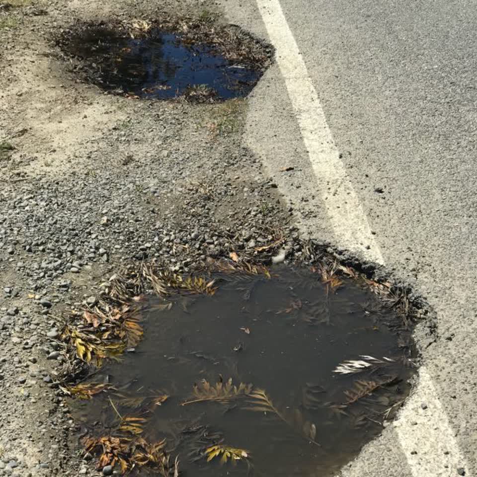 The photograph attached to this roading/streets report