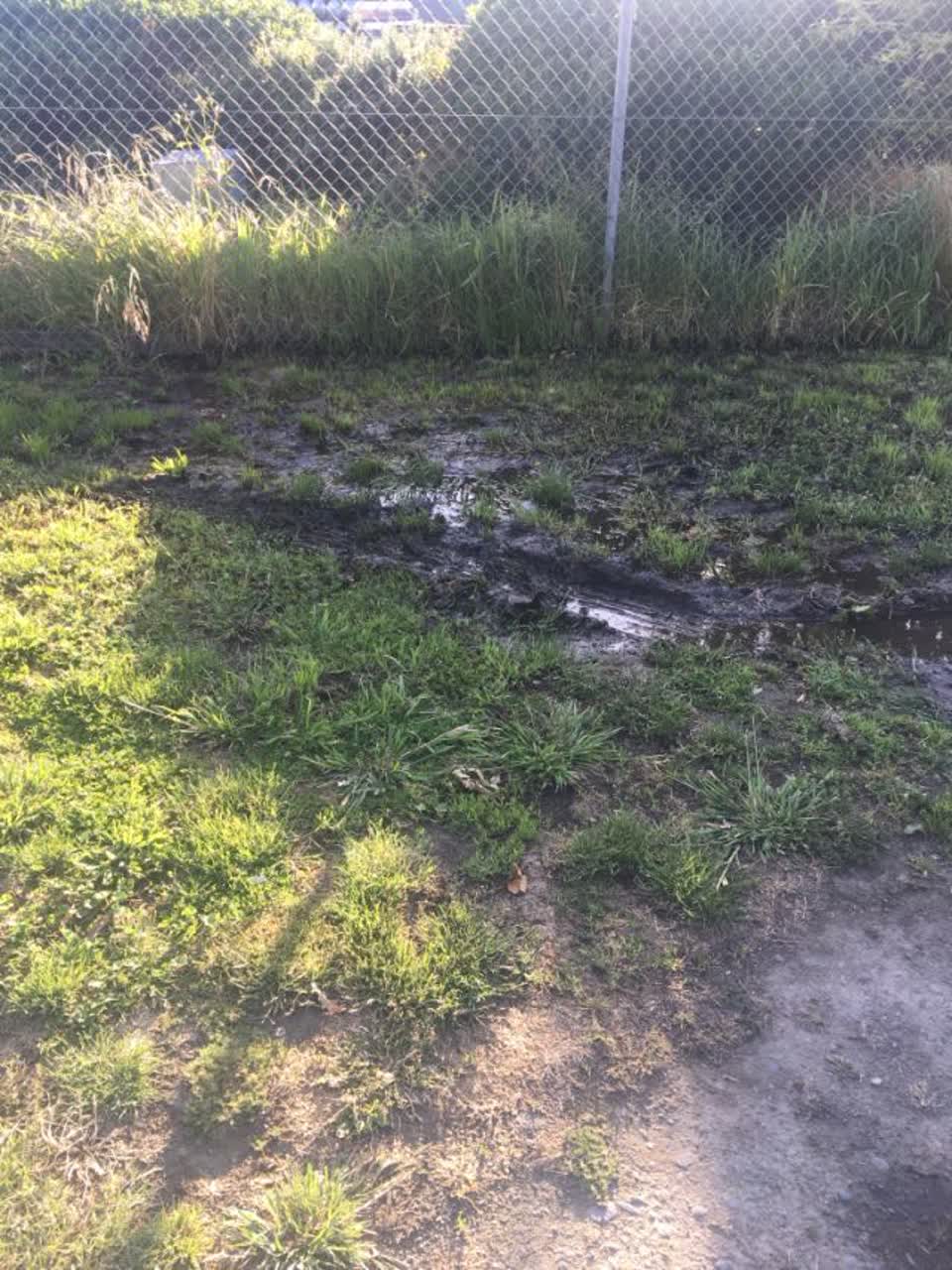 The photograph attached to this flooding report