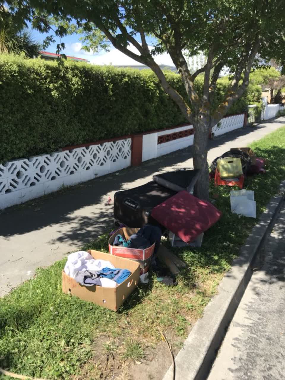 The photograph attached to this rubbish/recycling report