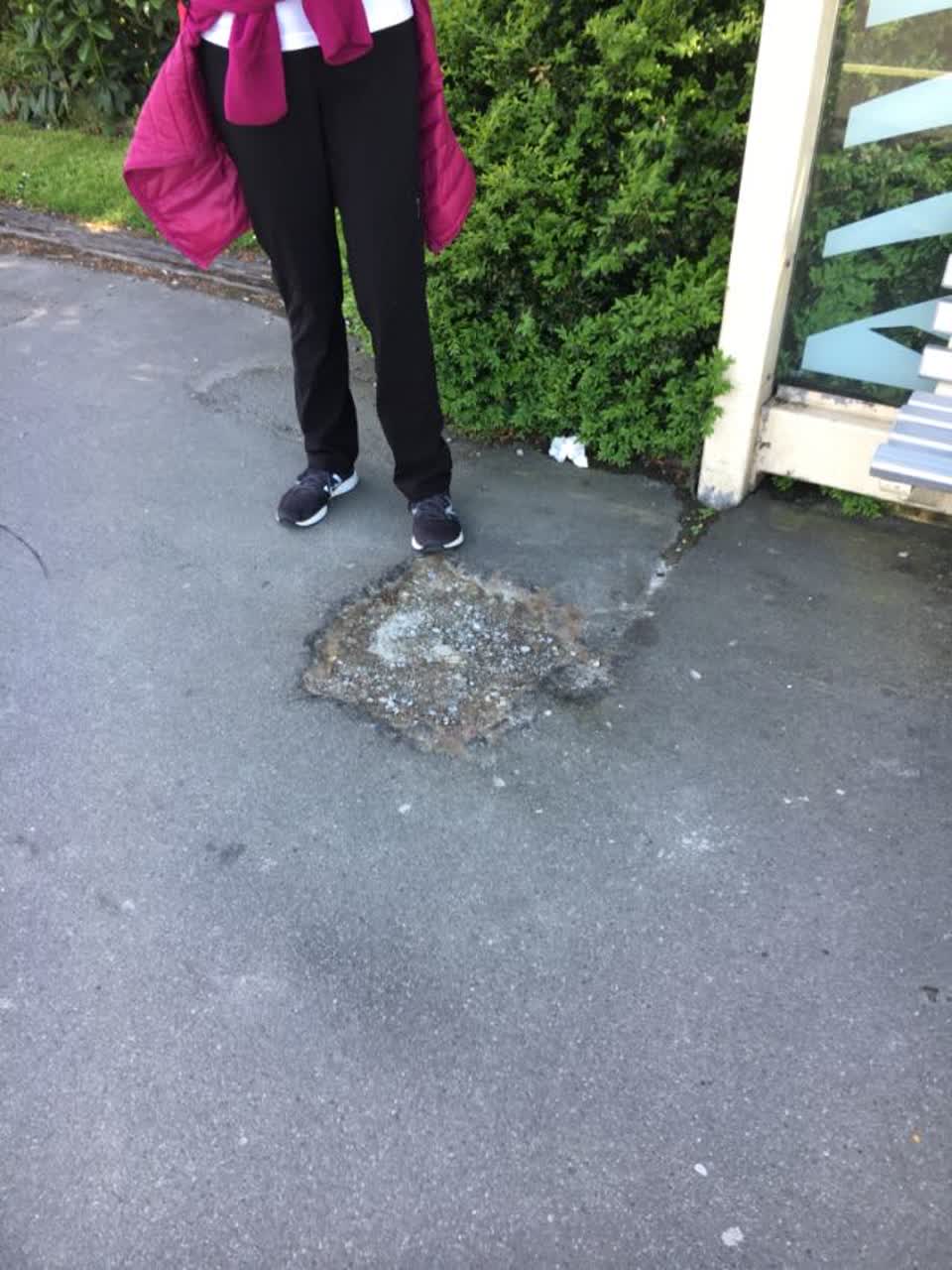 The photograph attached to this roading/streets report