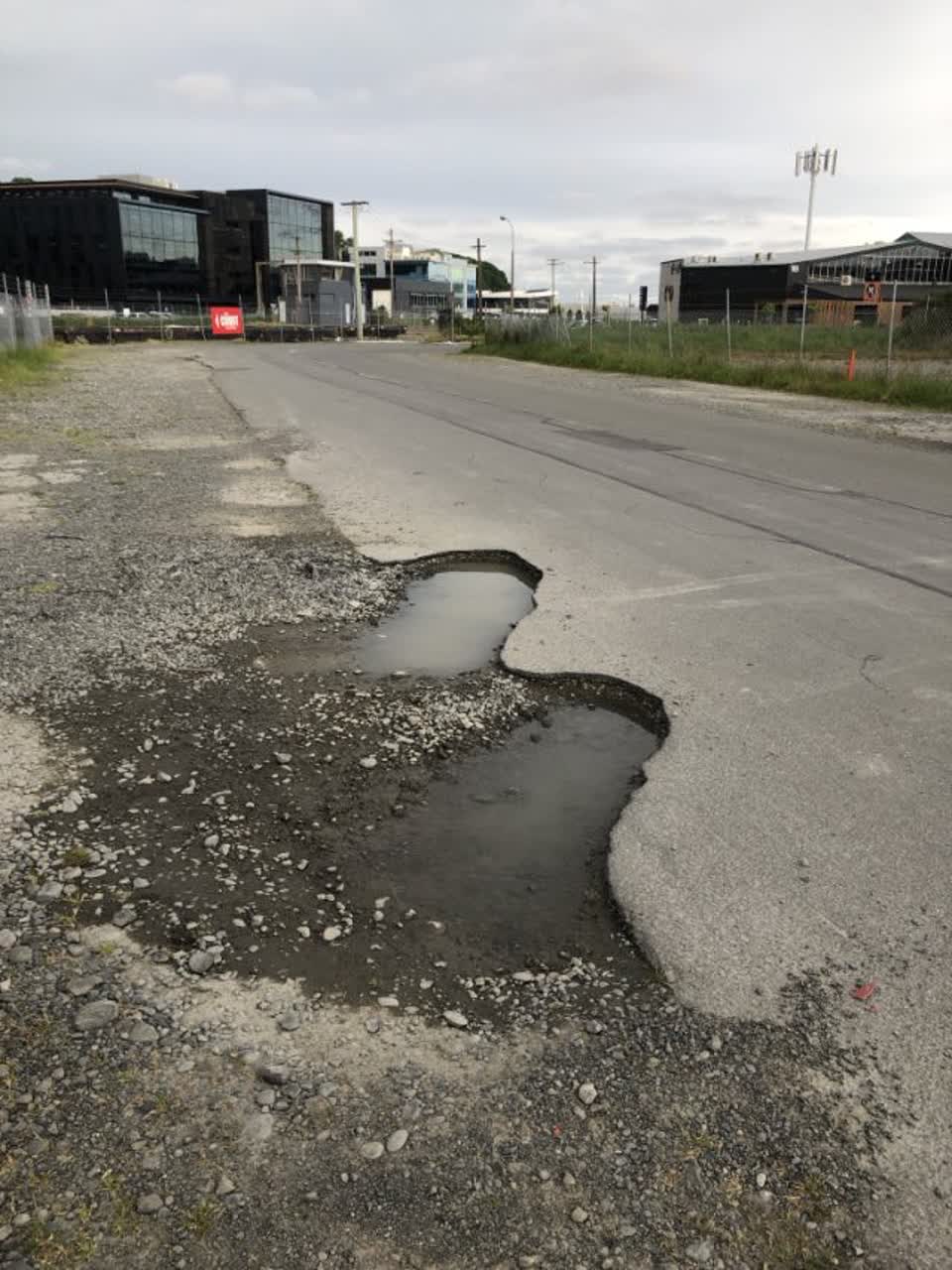 The photograph attached to this roading/streets report