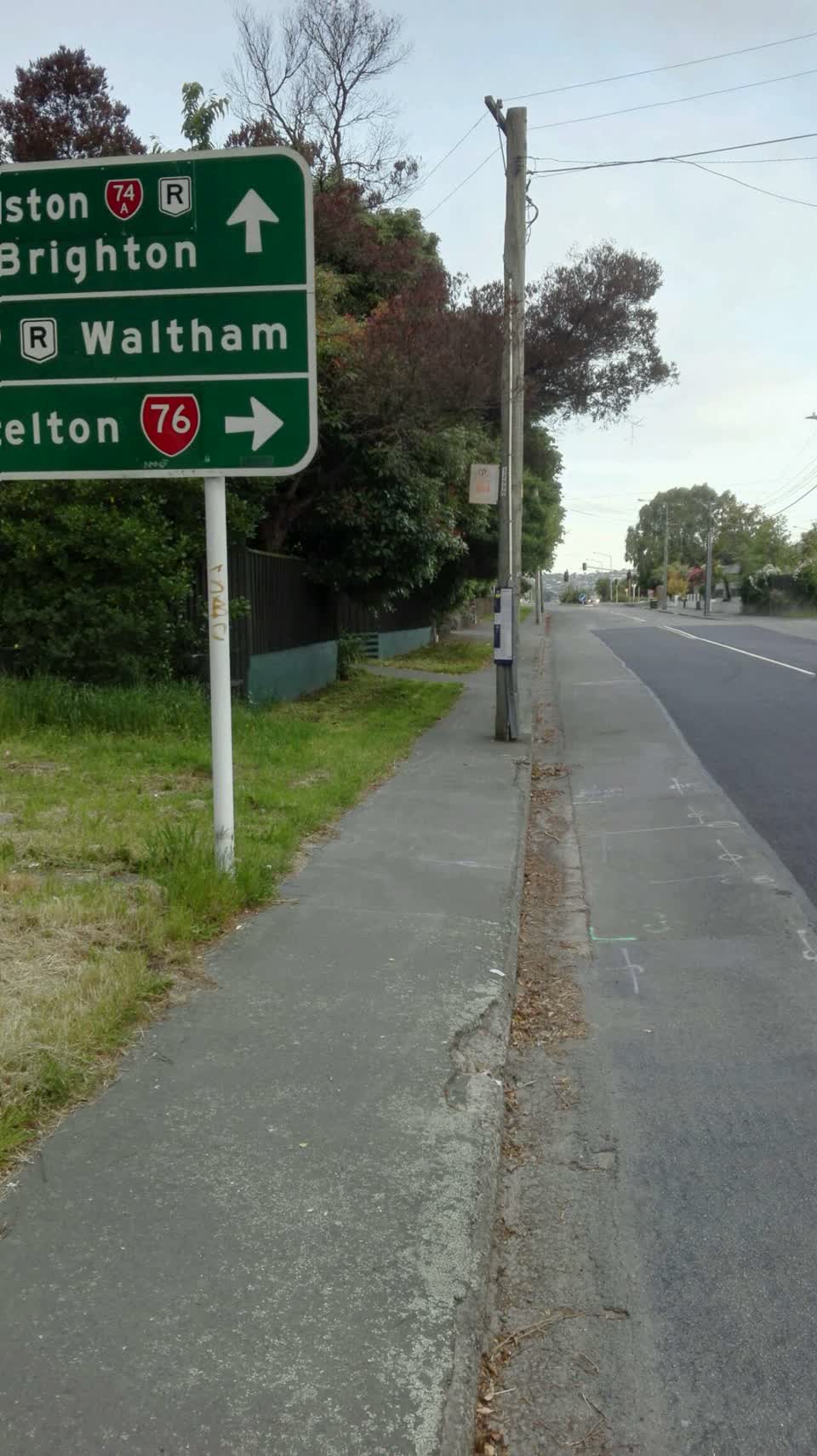The photograph attached to this roading/streets report
