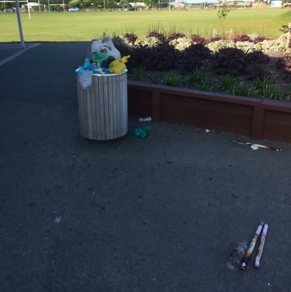 The photograph attached to this rubbish/recycling report