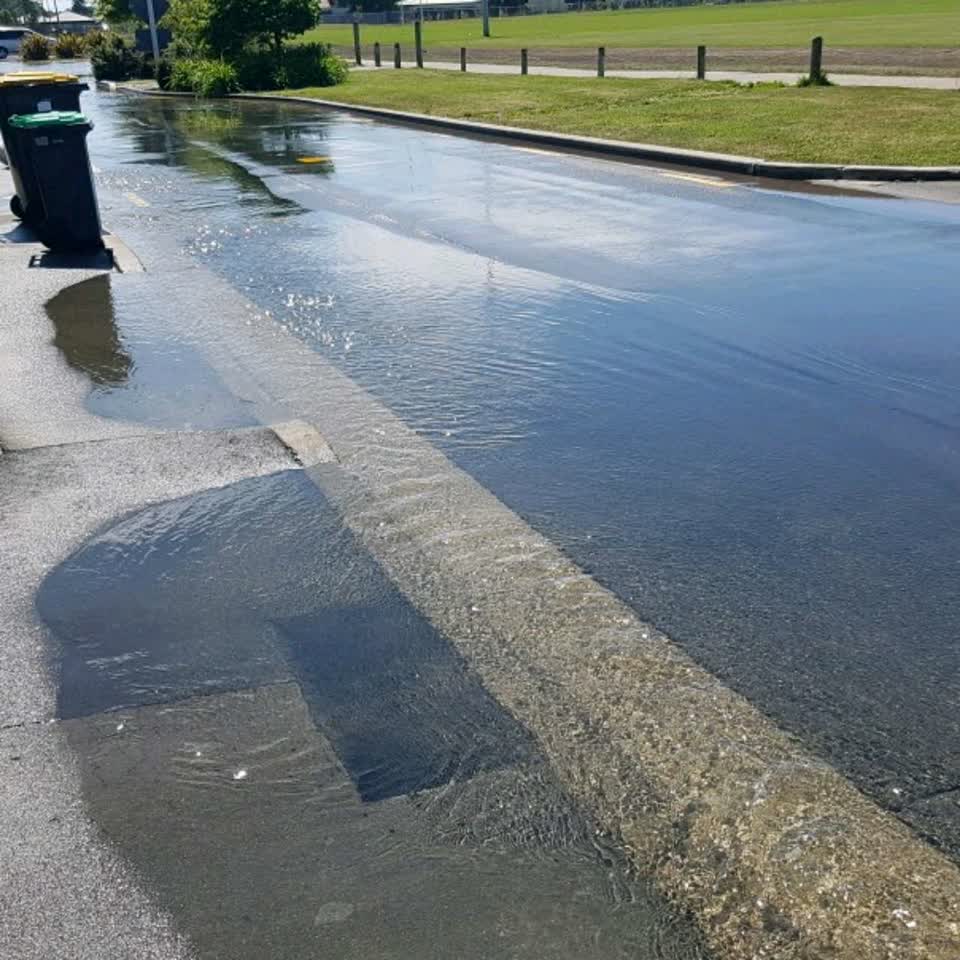 The photograph attached to this flooding report