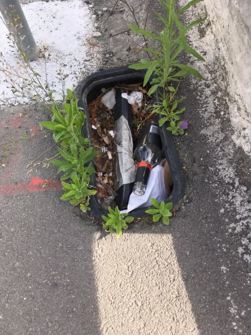 The photograph attached to this roading/streets report