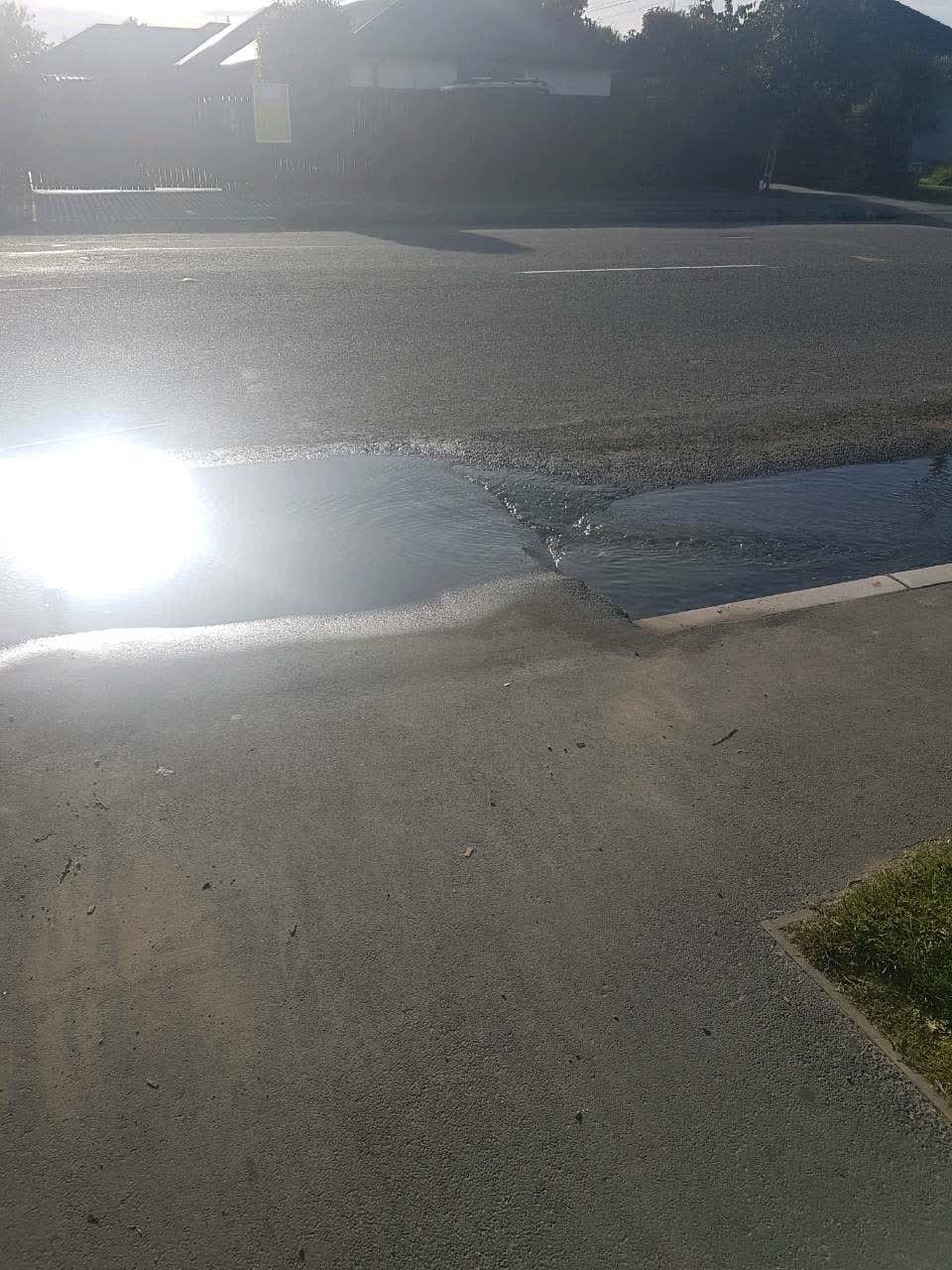 The photograph attached to this flooding report