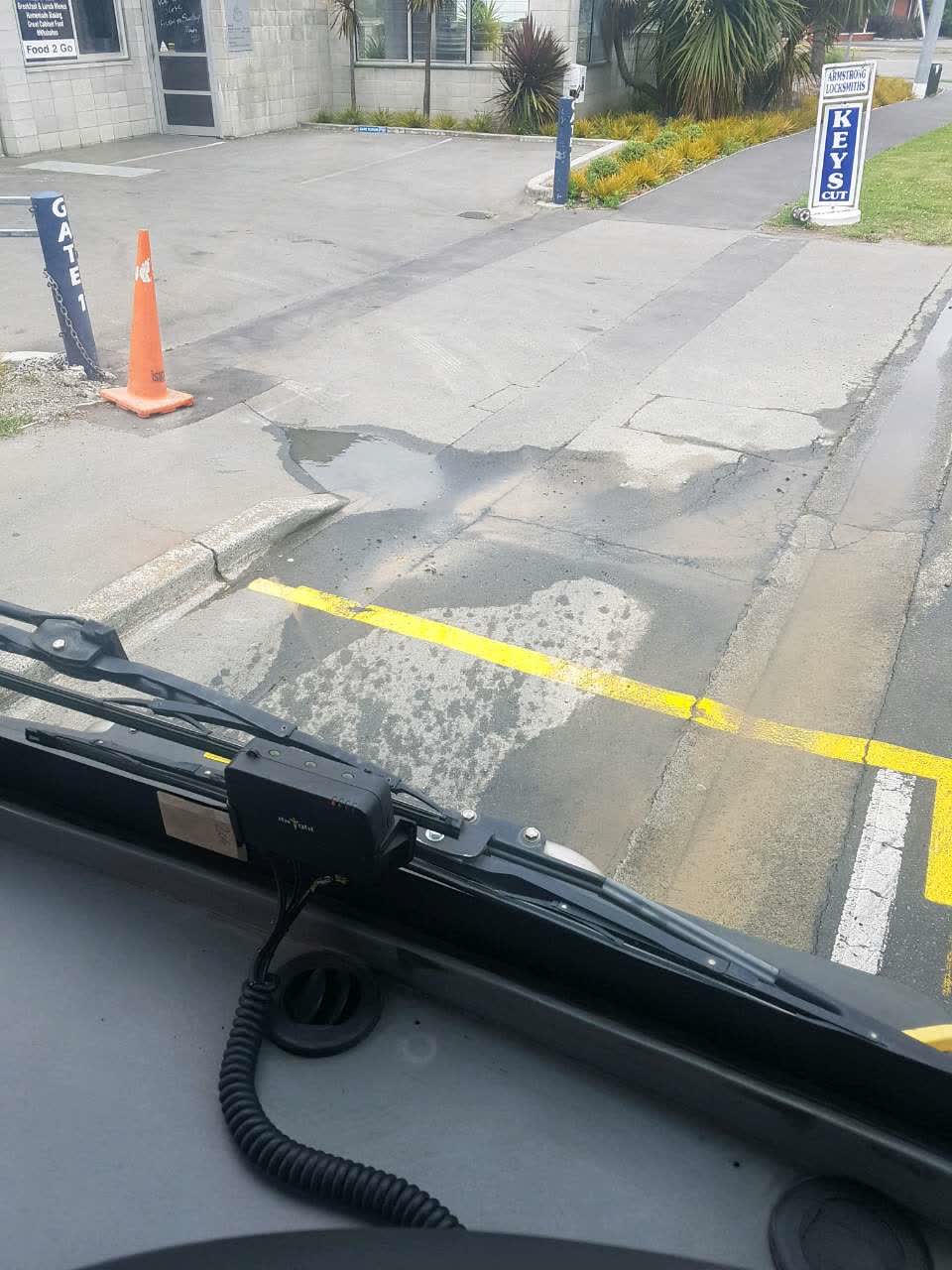 The photograph attached to this water supply report