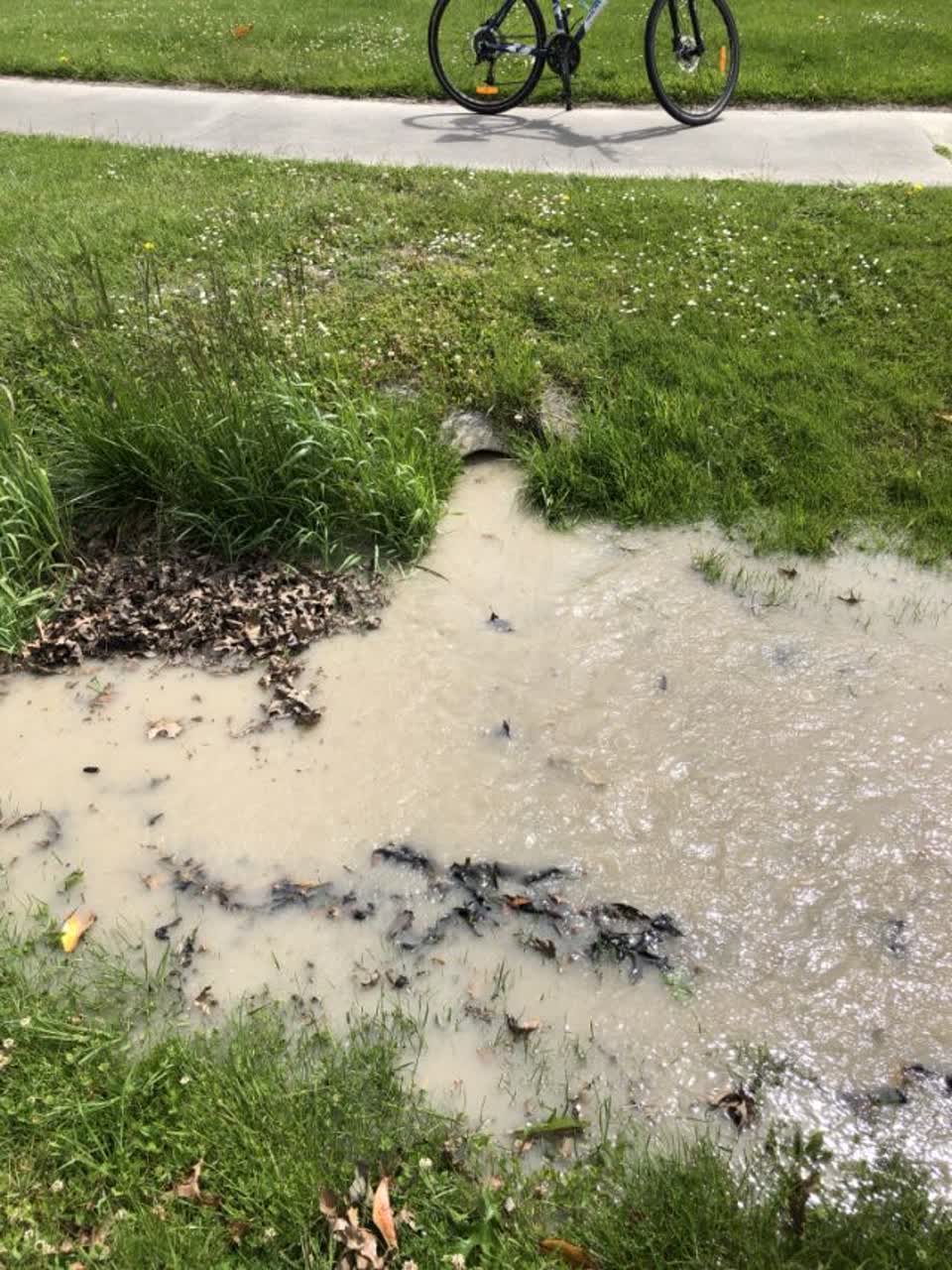 The photograph attached to this wastewater/stormwater report