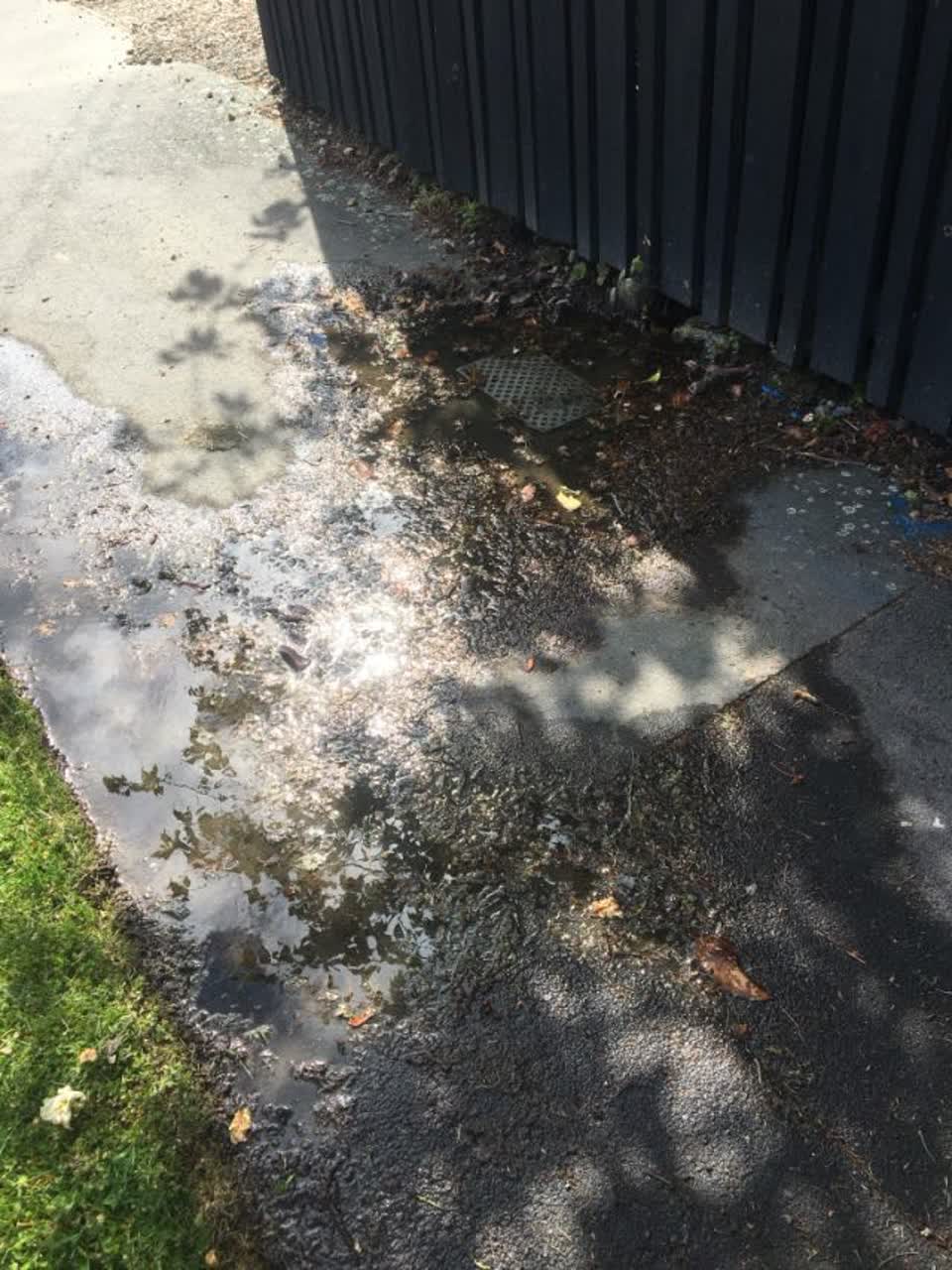 The photograph attached to this wastewater/stormwater report