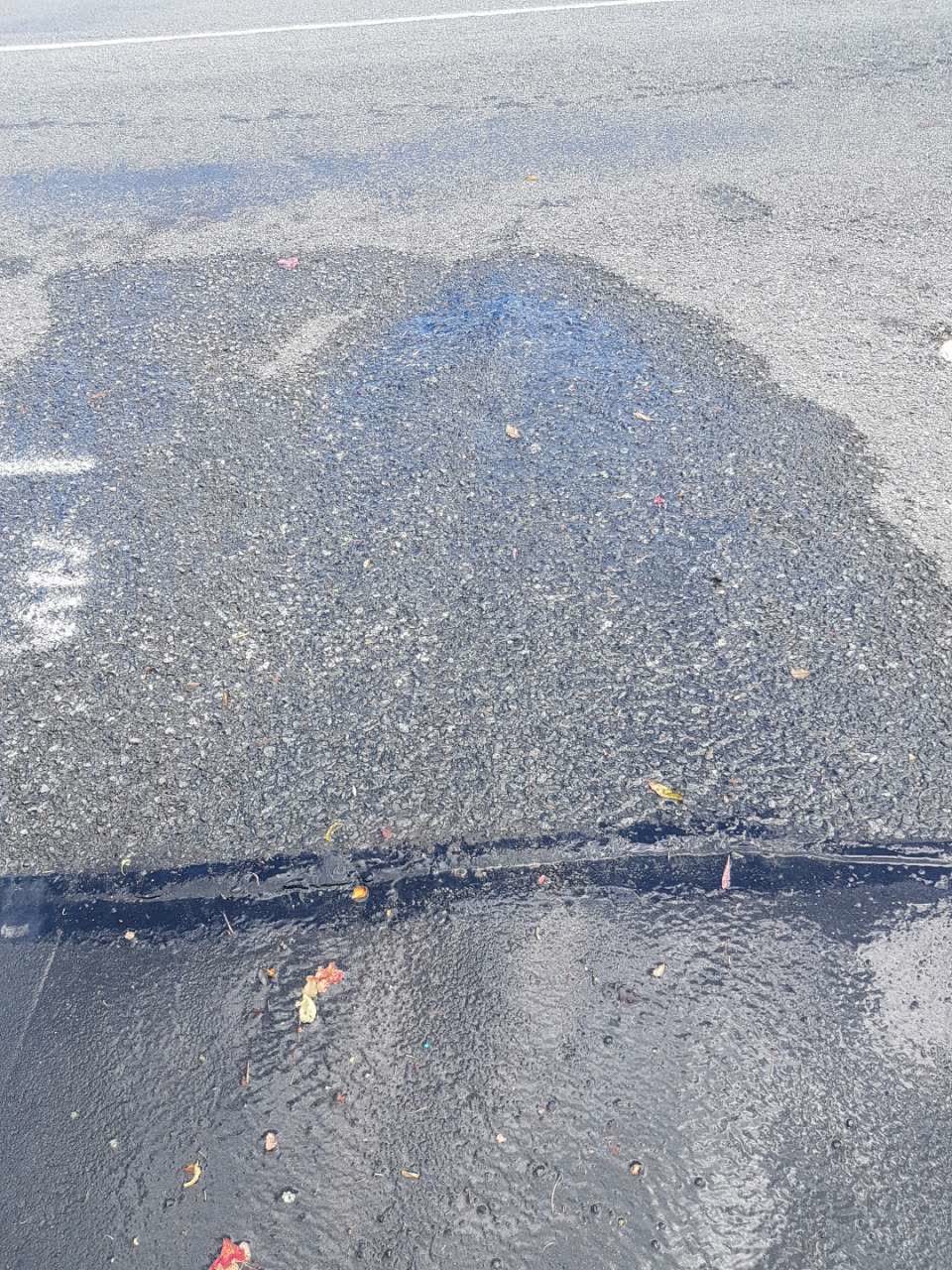 The photograph attached to this wastewater/stormwater report