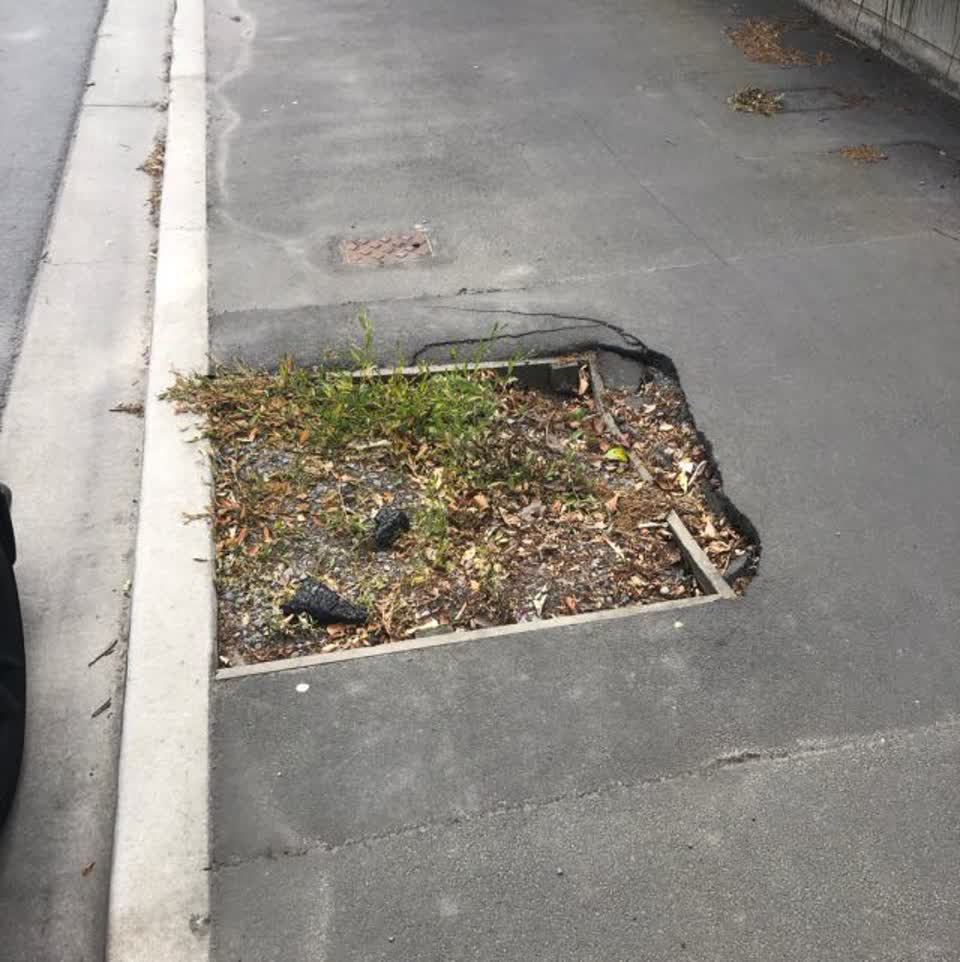 The photograph attached to this roading/streets report