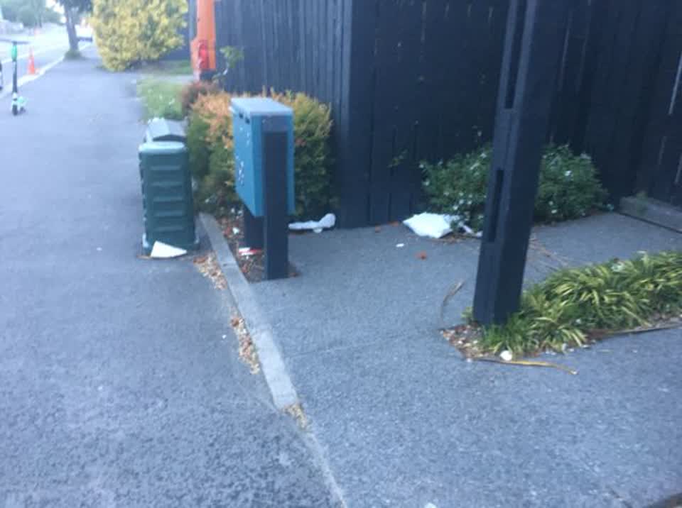 The photograph attached to this roading/streets report